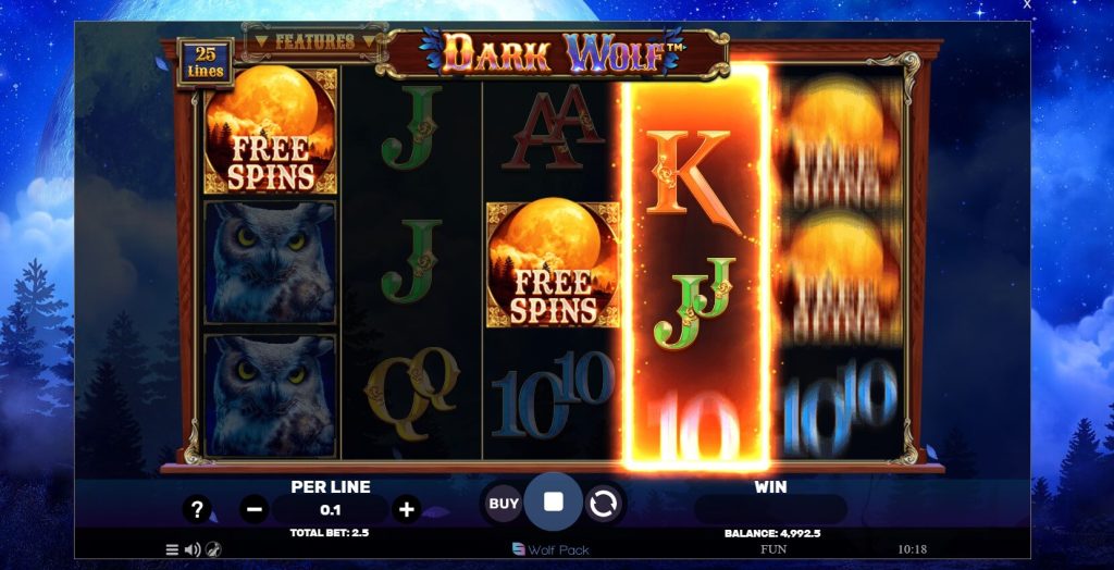 dark wolf free slot